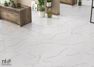 Керамогранит NT Ceramic Marmo Statuario Ultra White арт. NTT99512M (60x120) матовый